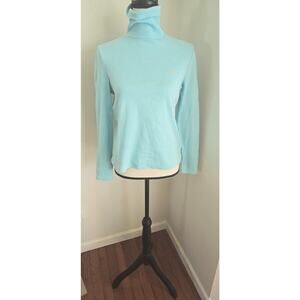 Vintage Polo Ralph Lauren Green Turtleneck Women's Blue Green Label Medium
